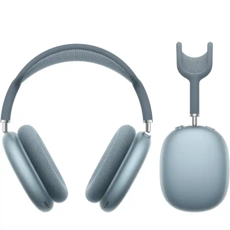 AirPods Max in Blue showing the headphones and Smart Case
