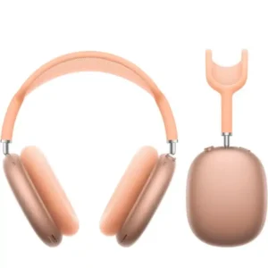 AirPods Max in Orange showing the headphones and Smart Case