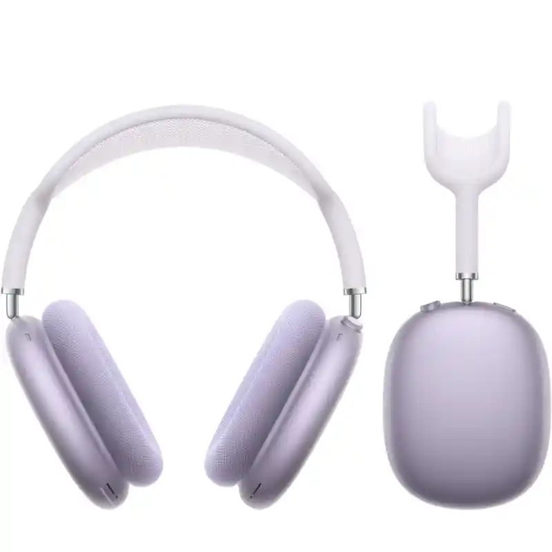 AirPods Max in Purple showing the headphones and Smart Case