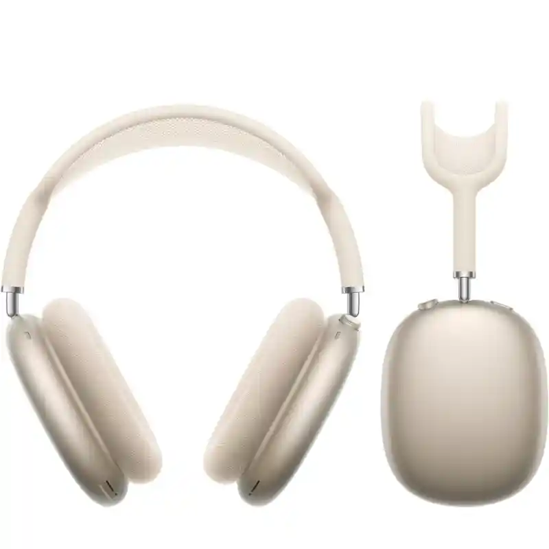 AirPods Max in Starlight showing the headphones and Smart Case