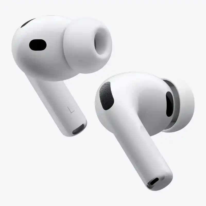 AirPods Pro 3 earbuds in open charging case
