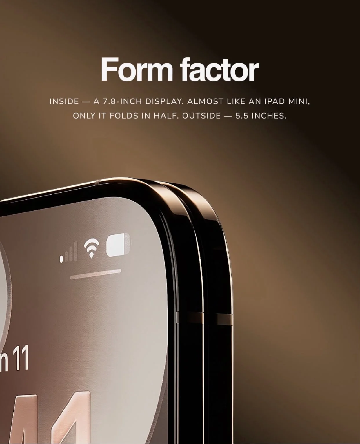 iPhone Duo foldable form factor