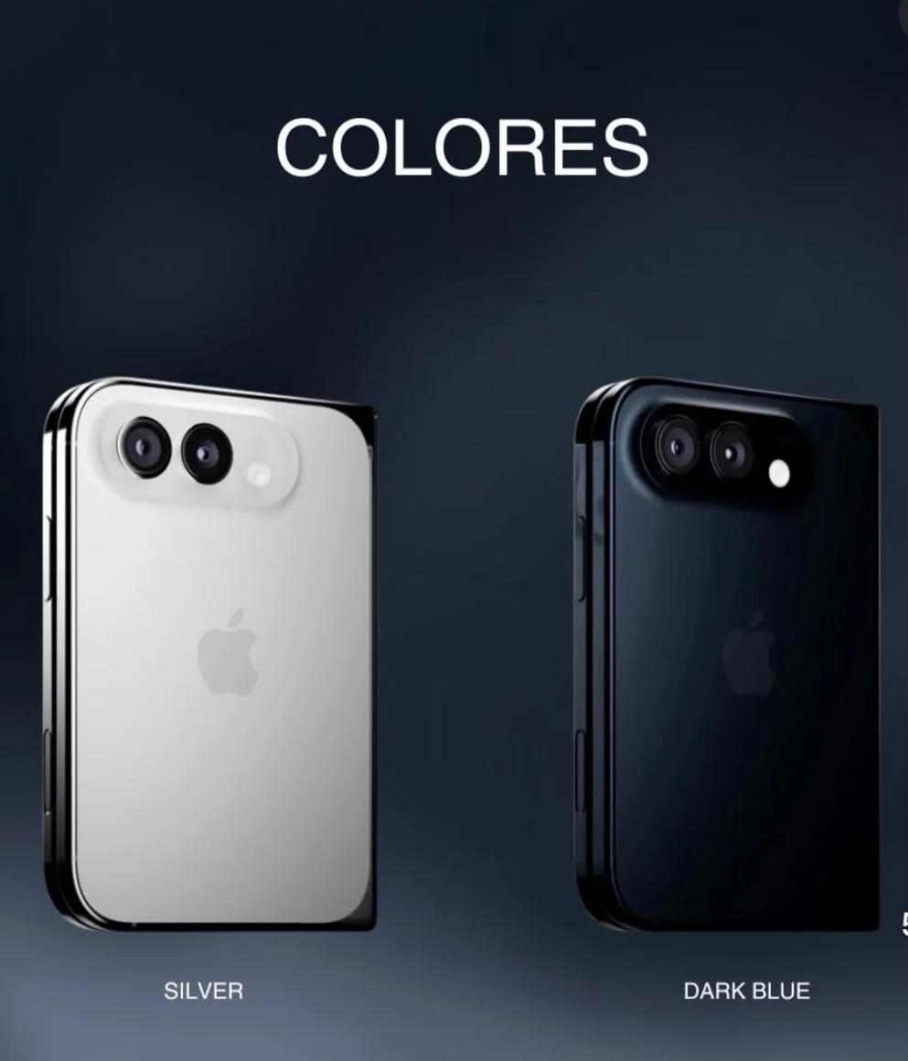 iPhone Duo front and back in white and blue tones